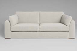 Muse - 4.5 Seater Sofa, Luxe Woven Velvet / Snow - thumbnail 1