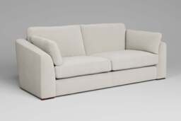 Muse - 4.5 Seater Sofa, Luxe Woven Velvet / Snow - thumbnail 2
