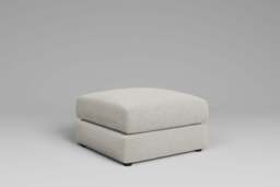 Utopia - Footstool - Rearrangeable Modular Sofa, Boucle / Ivory / Casual Trim - thumbnail 4