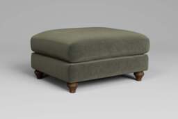 Serenity - Footstool (Large), Luxe Woven Velvet / Pine - thumbnail 3