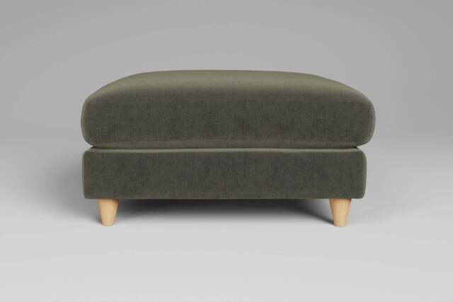 Cloud Nine - Footstool (Large), Luxe Woven Velvet / Pine - image 1