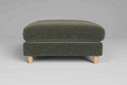 Cloud Nine - Footstool (Large), Luxe Woven Velvet / Pine - thumbnail 1