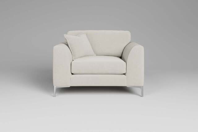 melody - Loveseat, Luxe Woven Velvet / Snow - image 1
