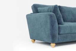 Daydream  -  Large Corner Sofa, Soft Woven Chenille / Fjord - thumbnail 3