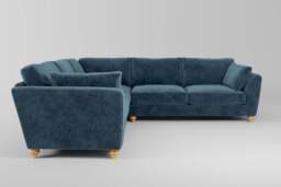 Daydream  -  Large Corner Sofa, Soft Woven Chenille / Fjord - thumbnail 2