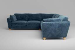 Daydream  -  Large Corner Sofa, Soft Woven Chenille / Fjord - thumbnail 1