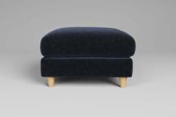 Cloud Nine - Footstool (Medium), Plush Chenille / Deep Mineral - thumbnail 1