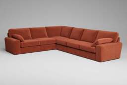 7th Heaven Maxi - Extra Large Corner Sofa, Luxe Woven Velvet / Paprika - thumbnail 2