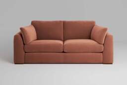 Muse - 3 Seater Sofa, Soft Touch Velvet / Cinnamon