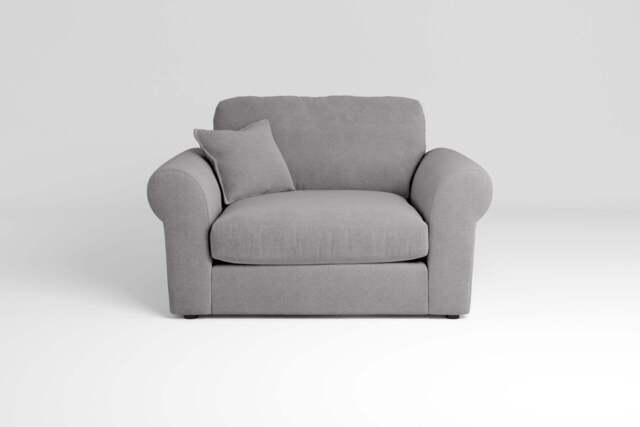 Mellow - Loveseat, Brushed Wool Feel / Pewter - image 1