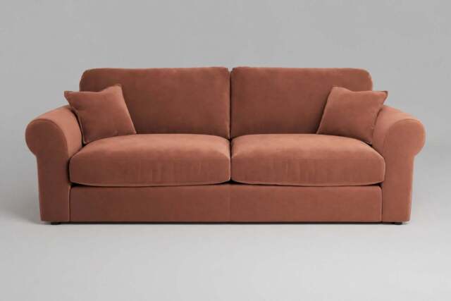 Mellow - 4.5 Seater Sofa, Soft Touch Velvet / Cinnamon - image 1
