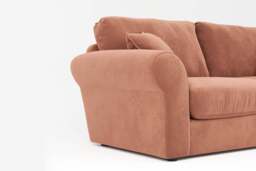 Mellow - 4.5 Seater Sofa, Soft Touch Velvet / Cinnamon - thumbnail 2