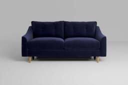 hush - 3 Seater Sofa Bed, Soft Touch Velvet / Midnight Blue