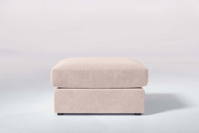 Serenity - Large Storage Stool, Cotton Blend / Bisque - image 1