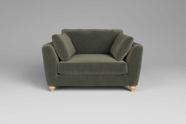 Daydream - Loveseat, Luxe Woven Velvet / Pine - image 1
