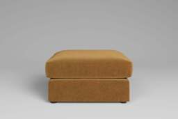 Tranquil - Large Storage Stool, Luxe Woven Velvet / Old Gold