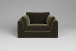 Muse - Loveseat, Plush Chenille / Woodland Green