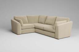 Muse - Small Corner Sofa, Luxe Woven Velvet / Cloud - thumbnail 6