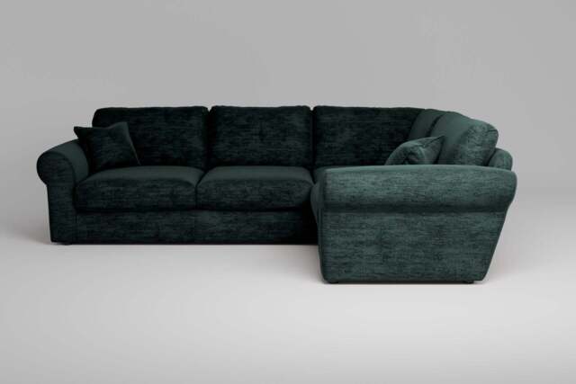 Mellow - Small Corner Sofa - Cosy Chenille Alpine by Zofa | ufurnish.com