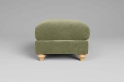 Serenity - Footstool (Small), Cotton Blend / Jade - thumbnail 1
