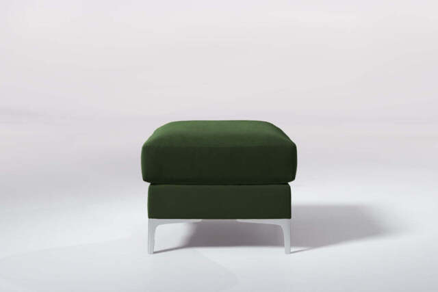 melody - Footstool, Soft Touch Velvet / Avocado - image 1