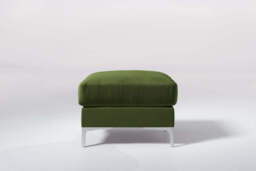 melody - Footstool, Soft Touch Velvet / Avocado - thumbnail 3