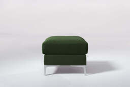 melody - Footstool, Soft Touch Velvet / Avocado - thumbnail 1