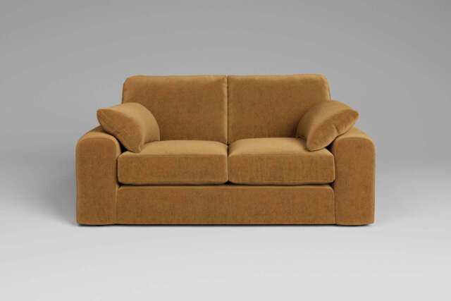 7th Heaven Maxi - 2 Seater Sofa, Luxe Woven Velvet / Old Gold