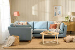 Daydream  -  Small Corner Sofa, Cotton Blend / Topaz - thumbnail 2