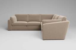 Muse - Large Corner Sofa, Plush Chenille / Cashmere - thumbnail 1