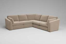 Muse - Large Corner Sofa, Plush Chenille / Cashmere - thumbnail 3