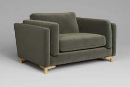 Fusion - Loveseat, Luxe Woven Velvet / Pine - thumbnail 2