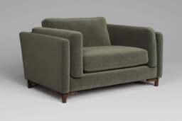 Fusion - Loveseat, Luxe Woven Velvet / Pine - thumbnail 3
