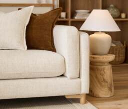 Fusion - 4 Seater Sofa, Basket weave / Shell - thumbnail 4