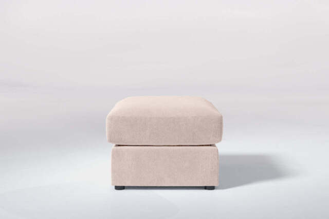 Cloud Nine - Small Storage Stool, Cotton Blend / Bisque - image 1