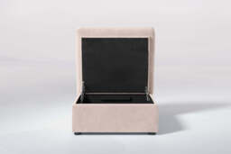 Cloud Nine - Small Storage Stool, Cotton Blend / Bisque - thumbnail 2