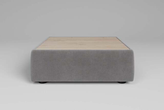Zen - Coffee Table - Rearrangeable Modular Sofa, Oak / Brushed Wool Feel / Pewter - image 1