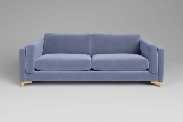 Fusion - 4 Seater Sofa, Brushed Wool Feel / Denim - image 1