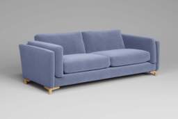 Fusion - 4 Seater Sofa, Brushed Wool Feel / Denim - thumbnail 2