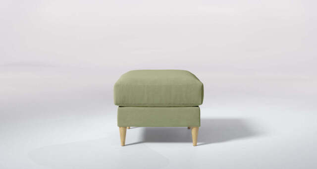 hush - footstool, Brushed Wool Feel / Sage - image 1