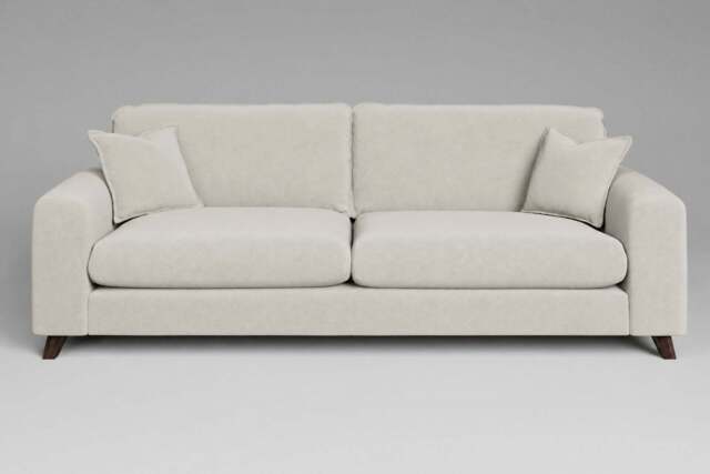 Serenity - 4.5 Seater Sofa, Luxe Woven Velvet / Snow - image 1