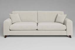 Serenity - 4.5 Seater Sofa, Luxe Woven Velvet / Snow - thumbnail 1