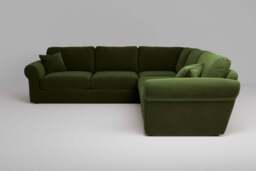 Mellow - Large Corner Sofa, Soft Touch Velvet / Avocado - thumbnail 1