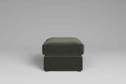 Cloud Nine - Small Storage Stool, Luxe Woven Velvet / Pine - thumbnail 1