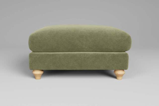Daydream - Footstool (Large), Cotton Blend / Jade - image 1