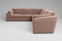 Muse - Extra Large Corner Sofa, Cotton Blend / Chai