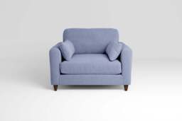7th Heaven Midi - Loveseat, Brushed Wool Feel / Denim