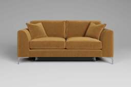 melody - 3 Seater Sofa Bed, Luxe Woven Velvet / Old Gold