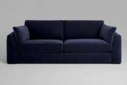 Muse - 4.5 Seater Sofa, Soft Touch Velvet / Midnight Blue