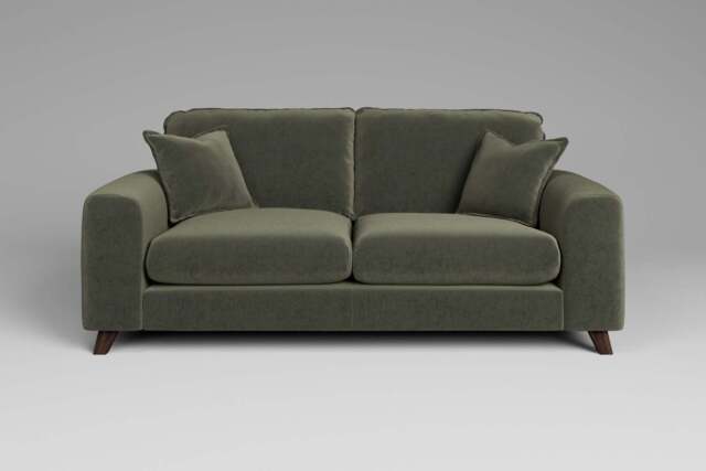 Serenity - 3 Seater Sofa, Luxe Woven Velvet / Pine - image 1
